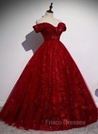 Charming Lace Sweetheart Off Shoulder Gown, Formal Prom Party Dress