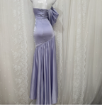 Charming Light Purple Mermaid Sweetheart Neck Pearl Sequin Satin Long Prom Dress Evening Dress