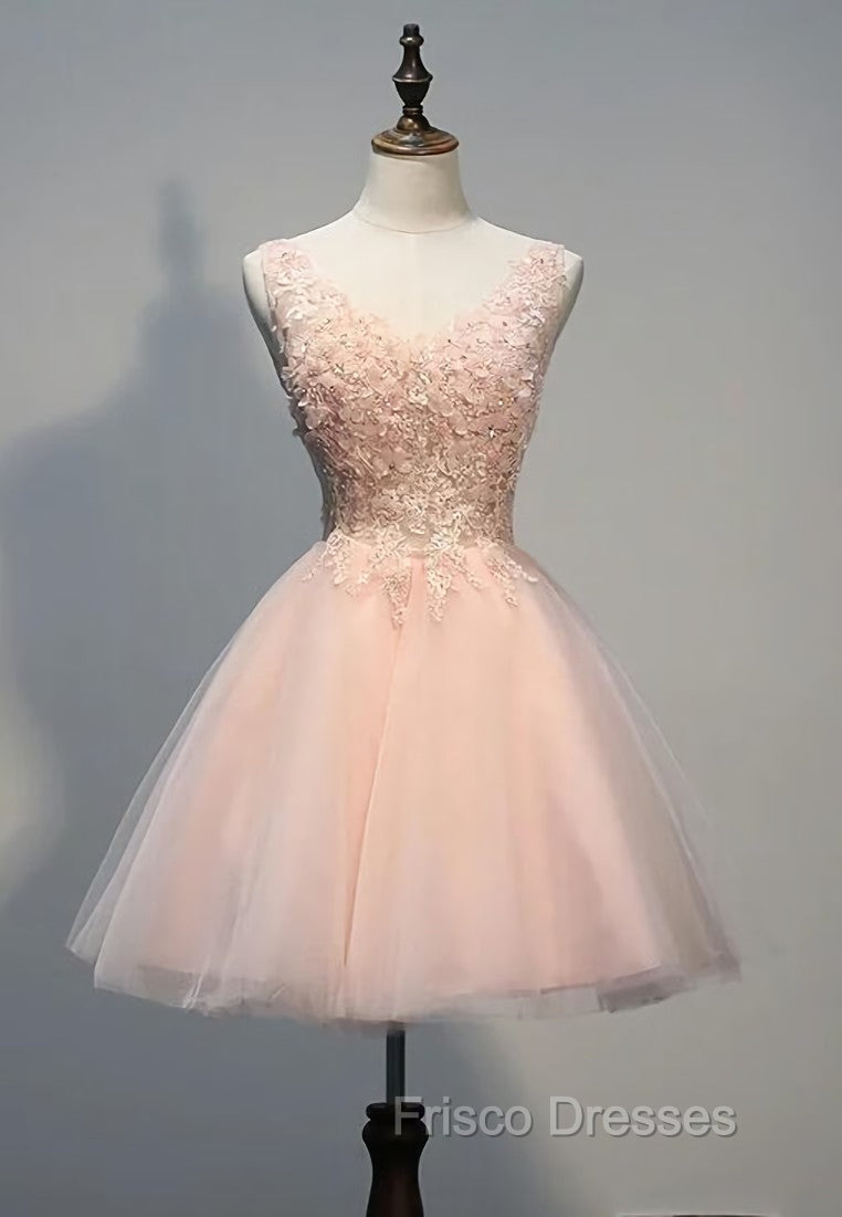 Charming Pearl Pink Tulle Formal Dress , Lovely Homecoming Dress Secondary image