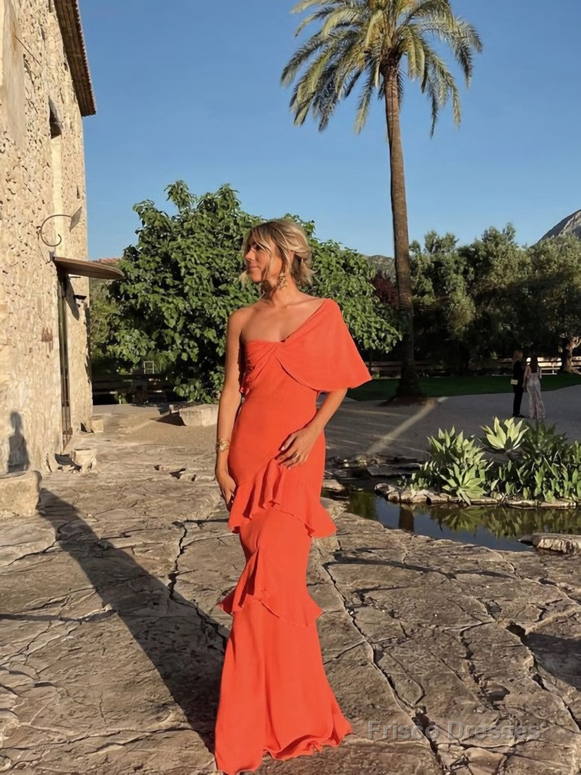 Charming Prom Dress Orange Evening Dress Main image