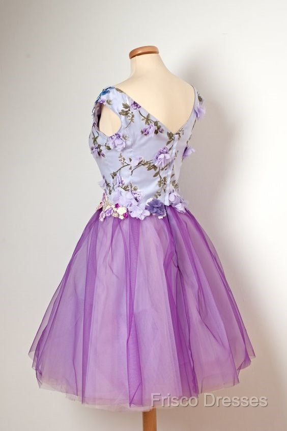Charming Sexy Sleeveless Tulle Short Homecoming Dress Secondary image