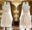 Cheap bridesmaid Dress champagne homecoming Dress junior homecoming Dress