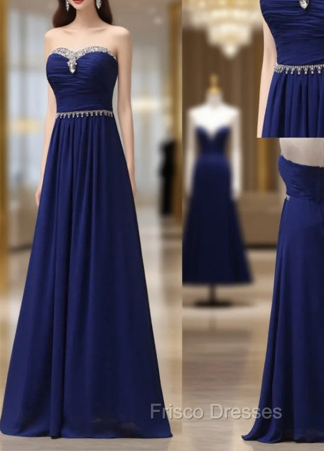 Cheap bridesmaid Dress Royal Blue Formal Prom Dress Long Bridesmaid Dress Main image