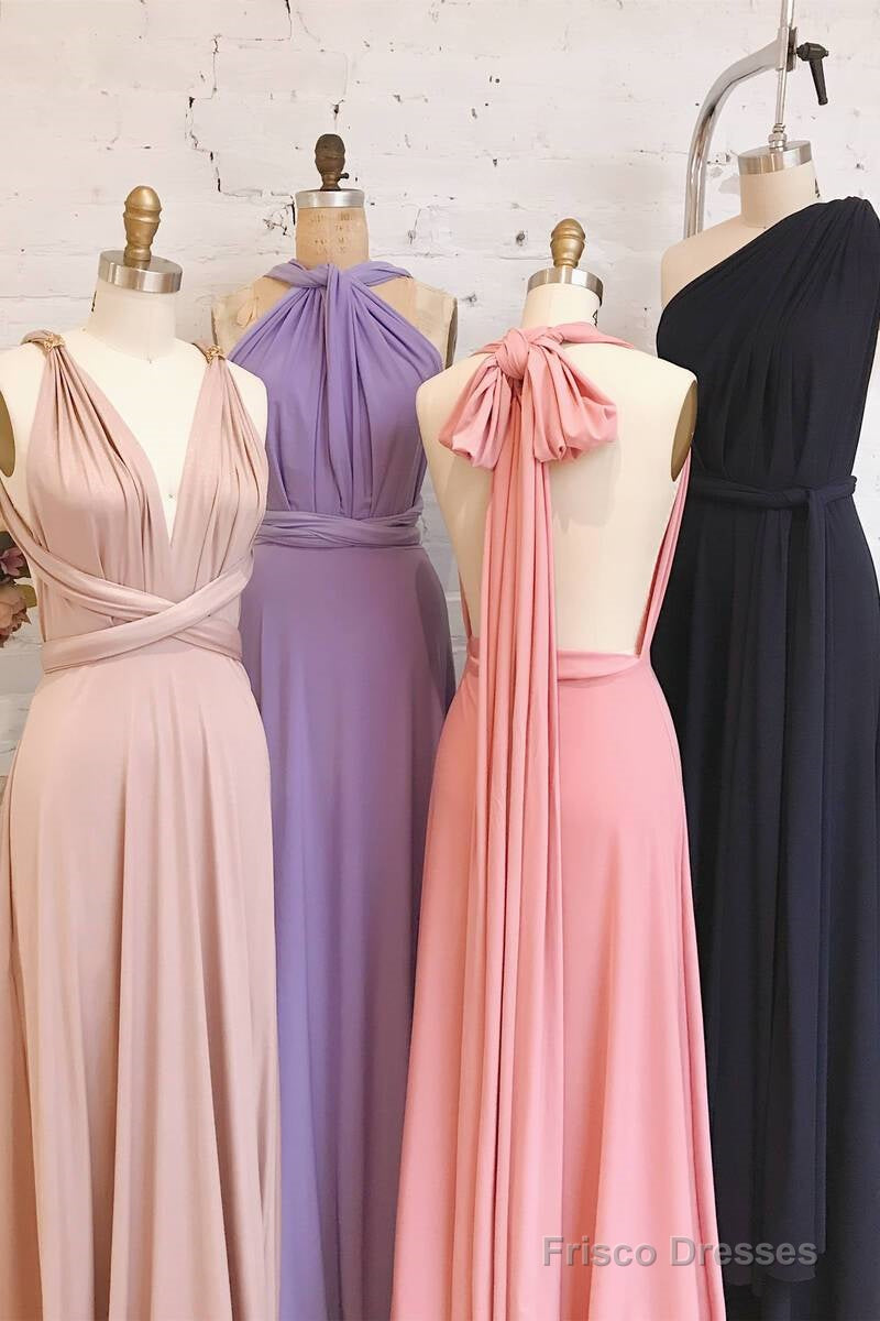 Chic A-Line Long Multiway Bridesmaid Dress Secondary image
