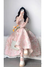 Chic A Line Spaghetti Straps Pink Satin Ankle Length Prom Dresses Birthday Outfits