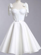 Chic A Line White Straps Homecoming Dress 16Th Birthday Outfits