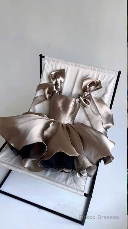 Chic Ball Gown Brown Homecoming Dress 16Th Birthday Outfits Secondary image