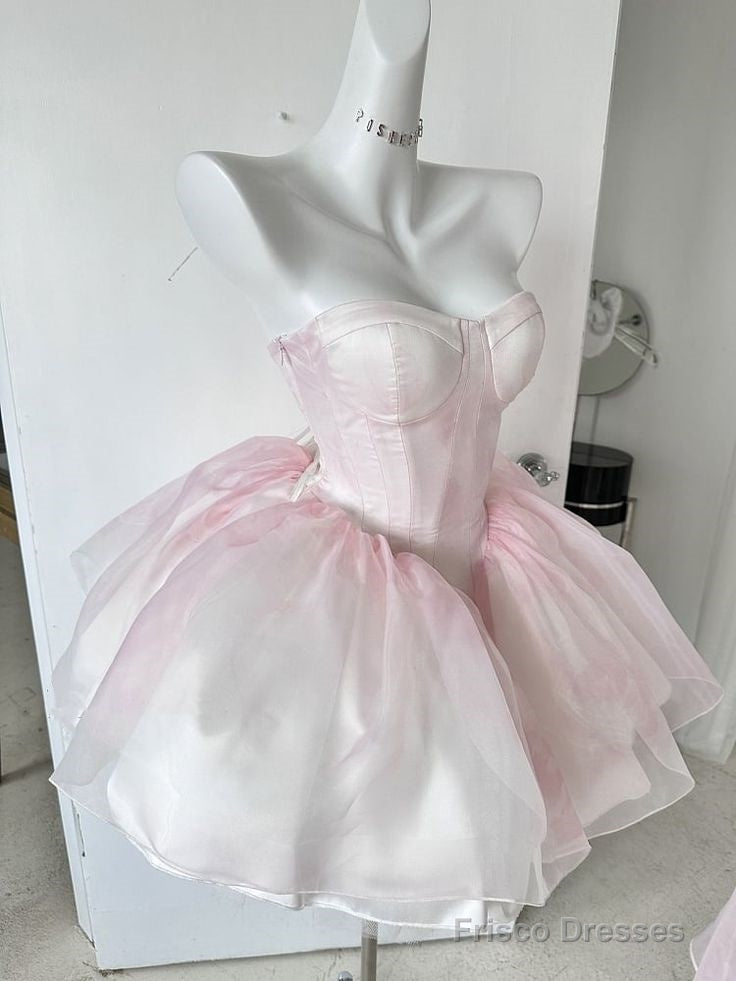 Chic Ball Gown Light Pink Homecoming Dresses 18Th Birthday Outfits Main image