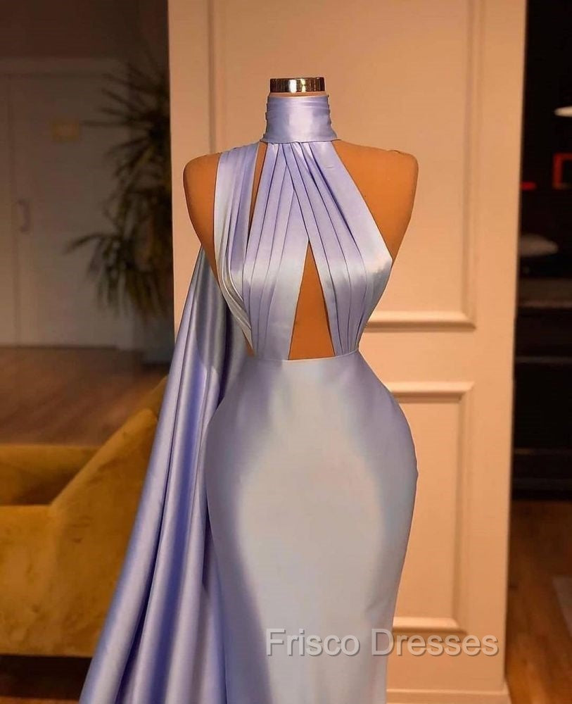 Chic Lilac One-shoulder Mermaid Long Formal Prom Dress On Sale Secondary image