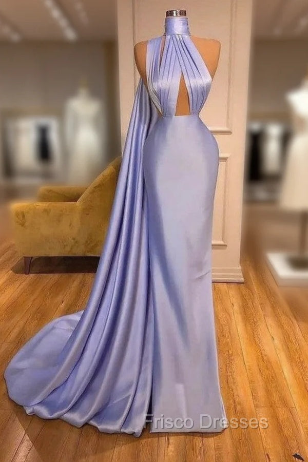Chic Lilac One-shoulder Mermaid Long Formal Prom Dress On Sale Main image