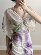 Chic Mermaid Chiffon Long Prom Dress Evening Dress