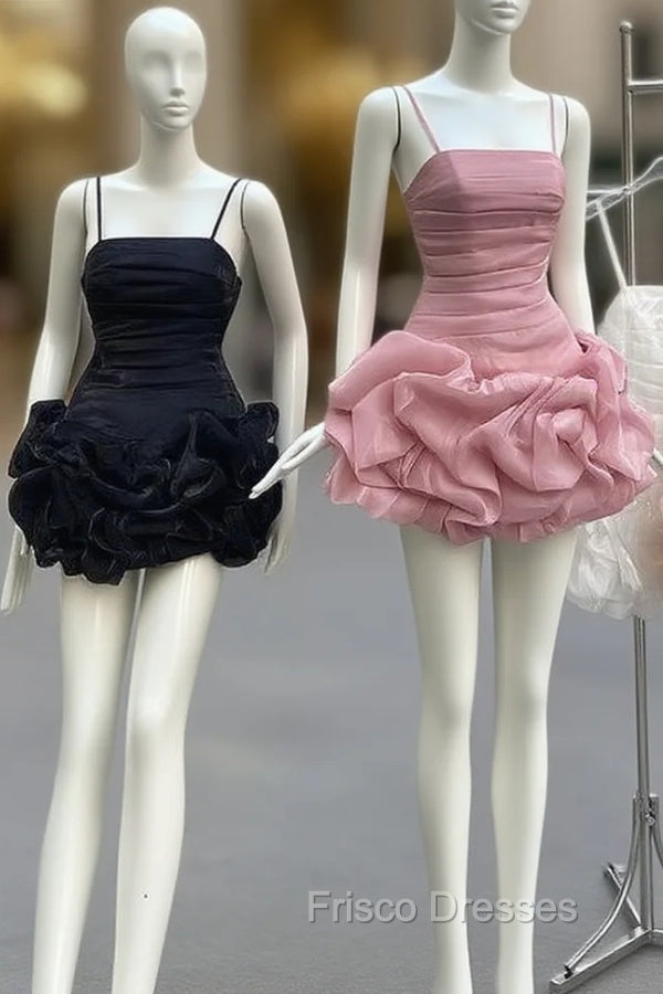 Chic Sheath Pink Organza Homecoming Dress 16Th Birthday Outfits