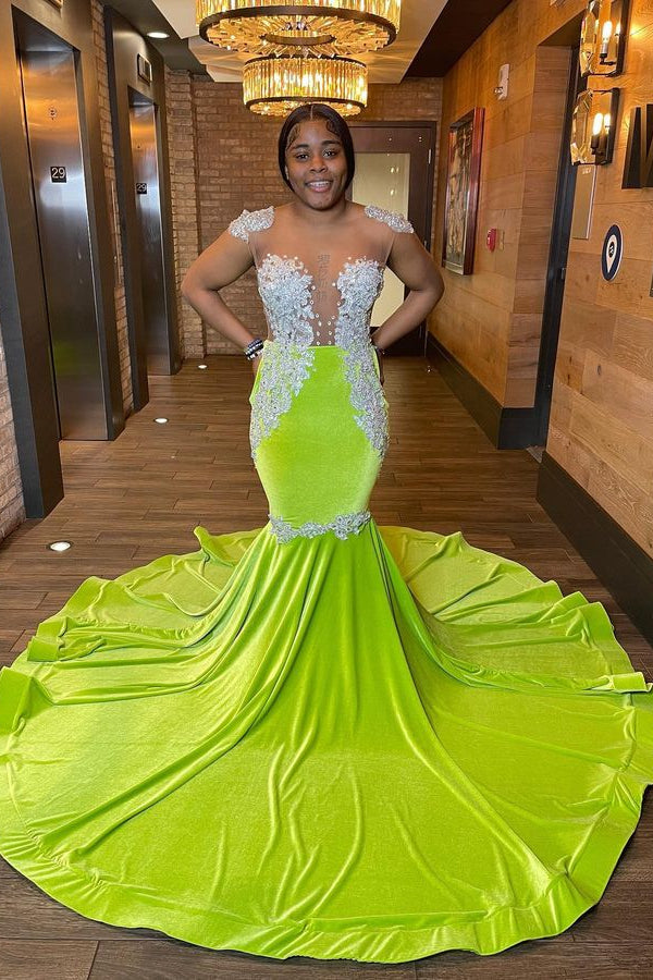Chic Sleeveless Backless Mermaid Prom Dress With Beading Secondary image