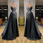 Chic Sweetheart Crystal Long Formal Prom Dress With Split Online
