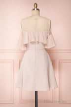 Chiffon 3/4 Sleeves Appliques Lace Bridesmaids Dresses
