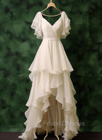Chiffon High Low Formal Dress Prom Party Evening Dresses