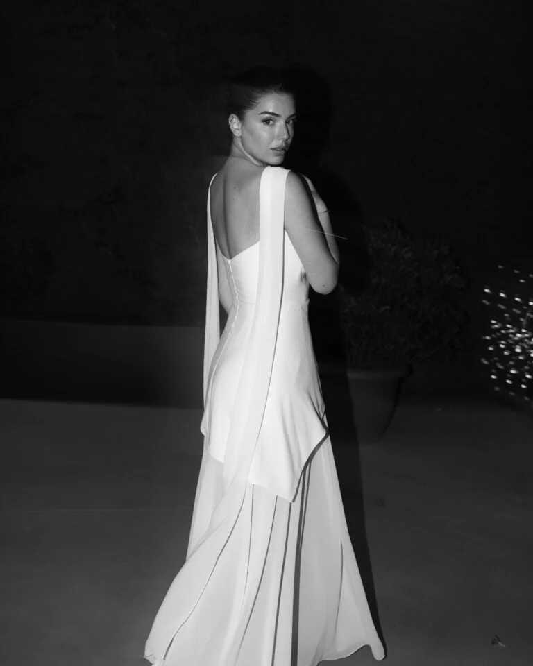 Classy A Line Strapless White Chiffon Long Evening Dress Prom Dresses