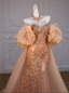 Classy Mermaid Off The Shoulder Slit Sequin Long Party Dress Prom Dresses