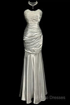 Classy Mermaid Sweetheart Lace Ivory Long Formal Gowns Formal Prom Dress
