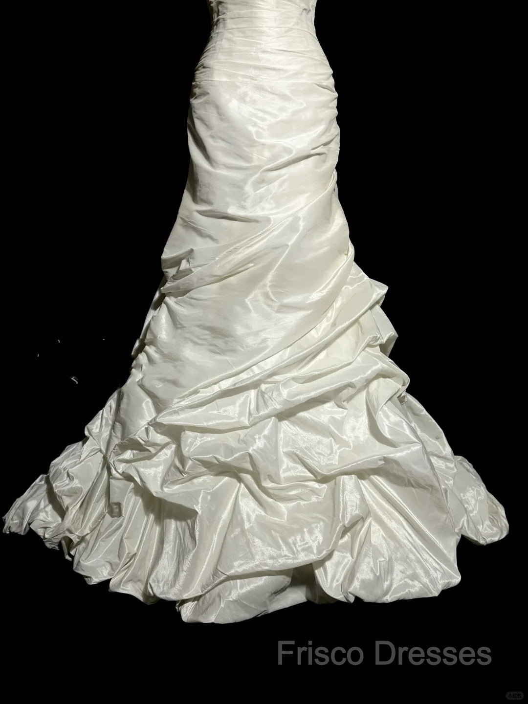 Classy Mermaid Sweetheart Taffeta Ivory Long Wedding Dress Bridal Dress