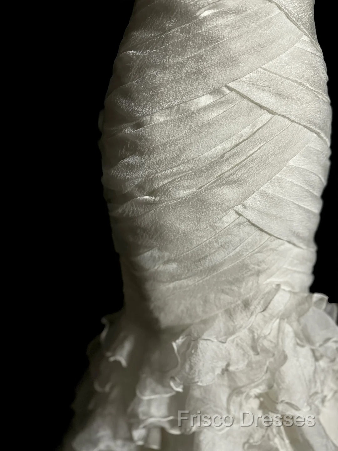 Classy Mermaid Sweetheart Tulle Ivory Long Wedding Dress Bridal Dress