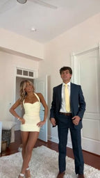 Classy Sheath Sweetheart Neck Yellow Short Mini Formal 8Th Grade Homecoming Dresses Middle School Hoco Court Dress 21St Birthday Dress Hoco Outfits