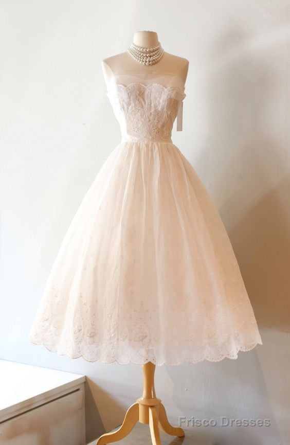 Custom Charming White Wedding Dress,Sexy Strapless Bridal Dress Homecoming Dresses Main image