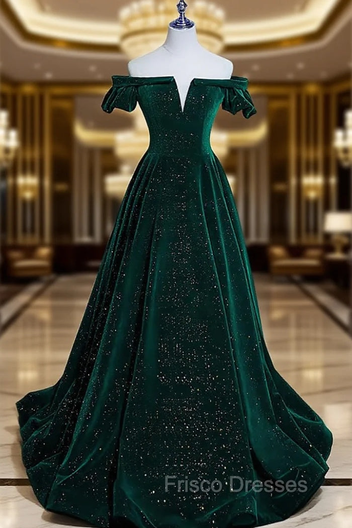 Custom Green Velvet Long Formal Dress for jexlyn canela