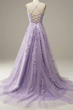 Custom Made Lace Lilac Formal Prom Dress Violet Purple Long Formal Dress