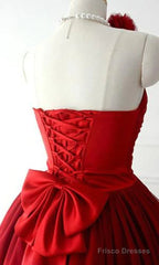 Custom Made Short Burgundy Prom Dress, Burgundy Bridesmaid Dress, Graduation/Homecoming Dress