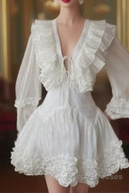 Cute A Line White Homecoming Dress 18Th Birthday Outfits