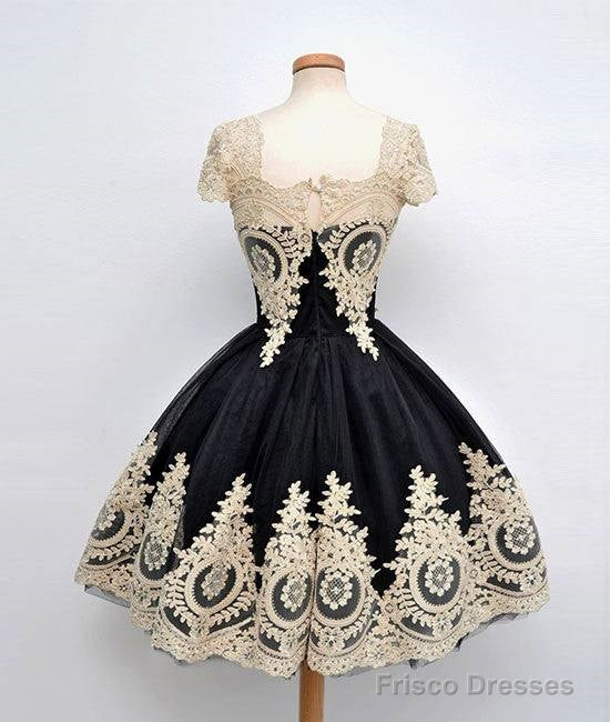 Cute Ball Gown Tulle Lace Applique Short Prom Dress, Bridesmaid Dress Secondary image