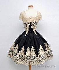 Cute Ball Gown Tulle Lace Applique Short Prom Dress, Bridesmaid Dress