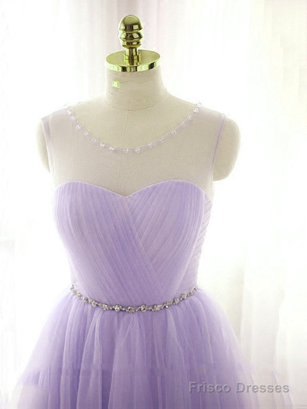 Cute Lavender Homecoming Dress With Belt, Lovely Short Prom Dress Secondary image
