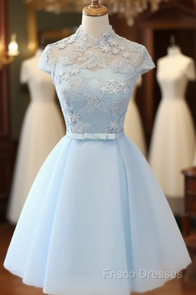 Cute Light Blue Homecoming Dress For Sale, Lovely Tulle Formal Dress, Party Dress Main image