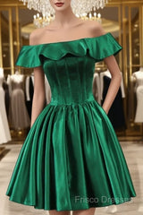 Cute Off The Shoulder Homecoming Dress