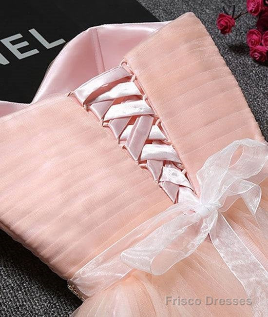 Cute Pink Short Prom Dress, Pink Homecoming Dress