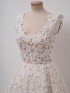 Cute Short Lace Formal Prom Dress, Short Lace Graduation Homecoming Dress
