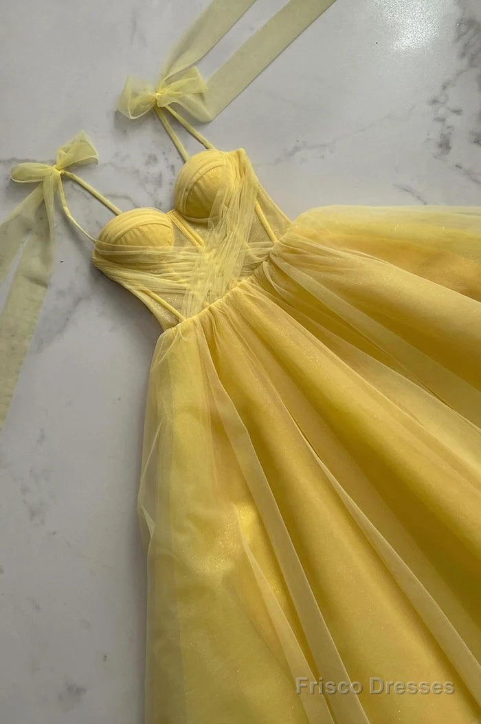 Cute Spaghetti Strap Prom Dress Evening Dresses Main image