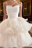 Cute Sweetheart Neck Organza White Formal Prom Dress, White Homecoming Dress