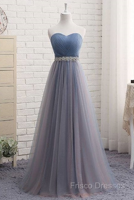 Cute Sweetheart Neck Tulle Formal Prom Dress, Tulle Bridesmaid Dress Secondary image