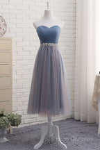 Cute Sweetheart Neck Tulle Formal Prom Dress, Tulle Bridesmaid Dress