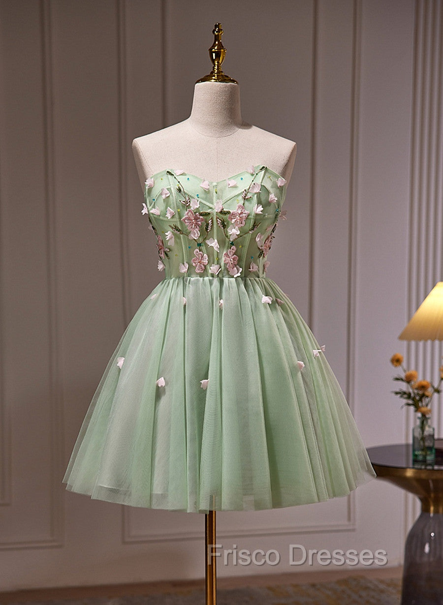 Cute Sweetheart Tulle Short Party Dress, Cute Homecoming Dress Formal Dress Secondary image