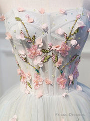 Cute Tulle Short Lace Applique Short Prom Dress Tulle Homecoming Dress