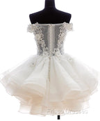 Cute White Organza Layers Short Formal Prom Dress, New Party Dress