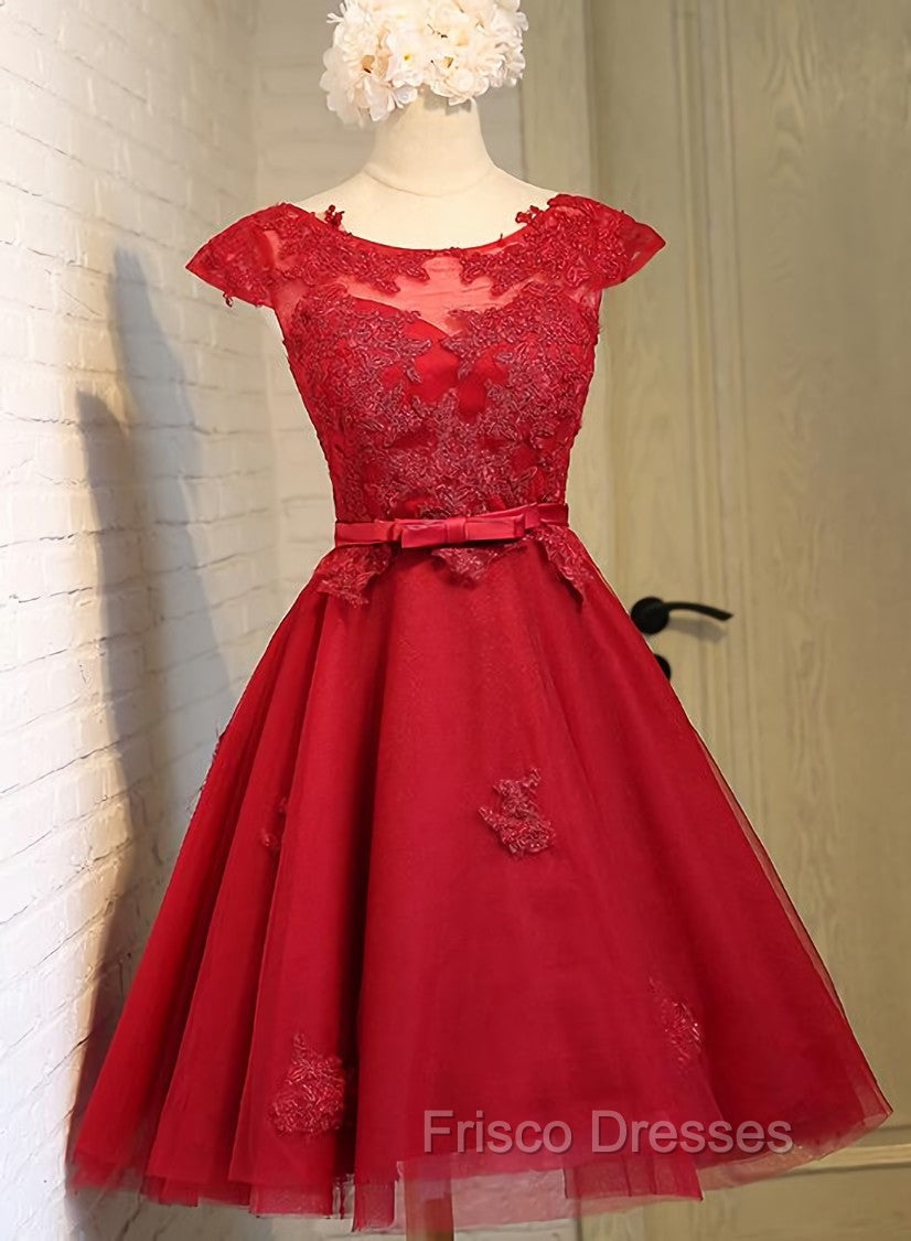 Dark Red New Homecoming Dress , Charming Short Formal Dress Main image