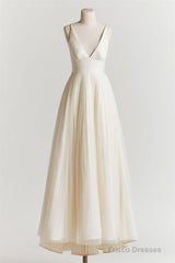Deep V Neck Prom Dress,White Prom Dress,Fashion Prom Dress,Sexy Party Dress,Custom Made Evening Dress