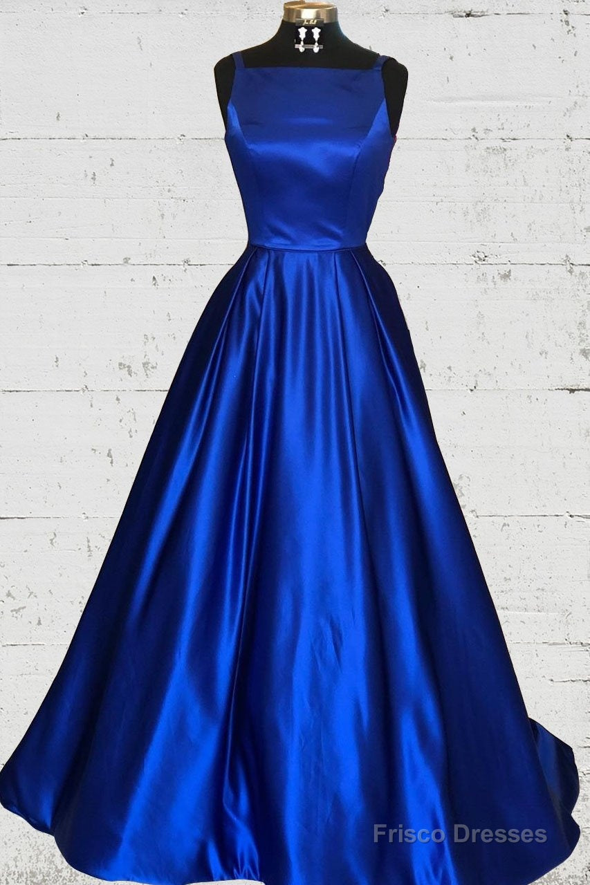Royal Blue Prom Dress, Prom Dresses, Pageant Dress, Evening Dress, Dance Dresses, Graduation School Party Gown Secondary image