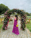 Elegant A Line Long Tiered Chiffon Prom Dress 22Th Birthday Outfits