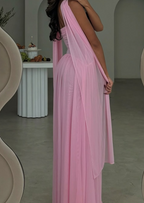 Elegant A Line Sweetheart Pink Chiffon Long Prom Dresses Party Dress Summer 20Th Birthday Outfits 18Th Birthday Dresses